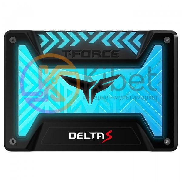 Твердотельный накопитель 250Gb, Team T-Force Delta S RGB, SATA3, 2.5', 3D TLC, 5