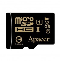 Карта памяти microSDHC, 32Gb, Class10, Apacer без адаптера, AP32GMCSH10U1-RA