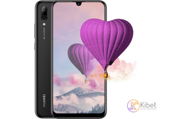 Смартфон Huawei P Smart 2019 Black, 2 Nano-Sim, сенсорный емкостный 6.21' (2340x