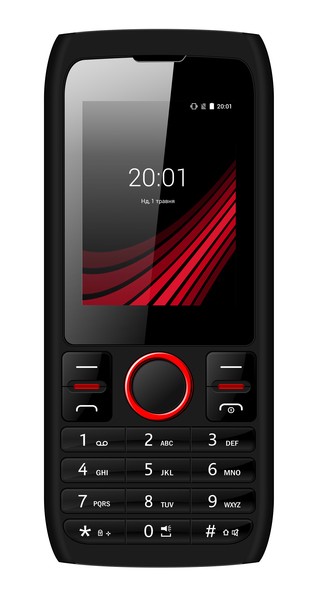 Мобильный телефон Ergo F247 Flash Black, 2 Sim, 2.4' TFT 240x320, MicroSD (Max 1