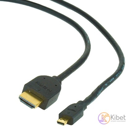 Кабель HDMI to HDM A-C (micro) 1.8m, Cablexpert CC-HDMID-6 V.1.3,micro-вилка (D-