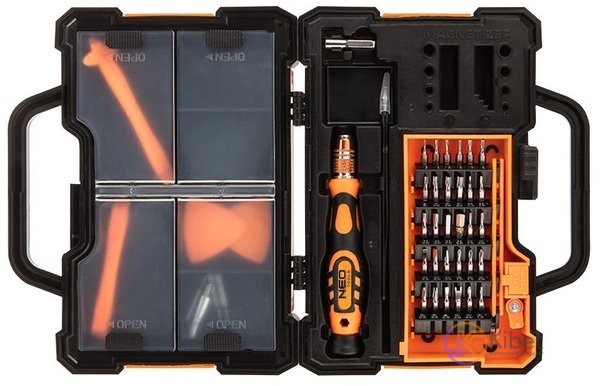 Набор для ремонта смартфонов NEO, 45 шт, дополнительные принадлежности, нож, отв