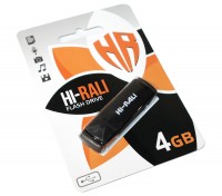 USB Флеш накопитель 4Gb Hi-Rali Bright Black, HI-4GBBRTBK