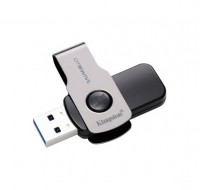 USB 3.0 Флеш накопитель 16Gb Kingston DT Swivel Design Metal Black, DTSWIVL 16GB