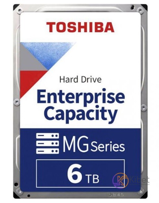 Жесткий диск 3.5' 6Tb Toshiba, SATA3, 256Mb, 7200 rpm (MG08ADA600E)