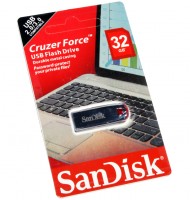 USB Флеш накопитель 32Gb SanDisk Cruzer Dial Black Red, SDCZ57-032G-B35