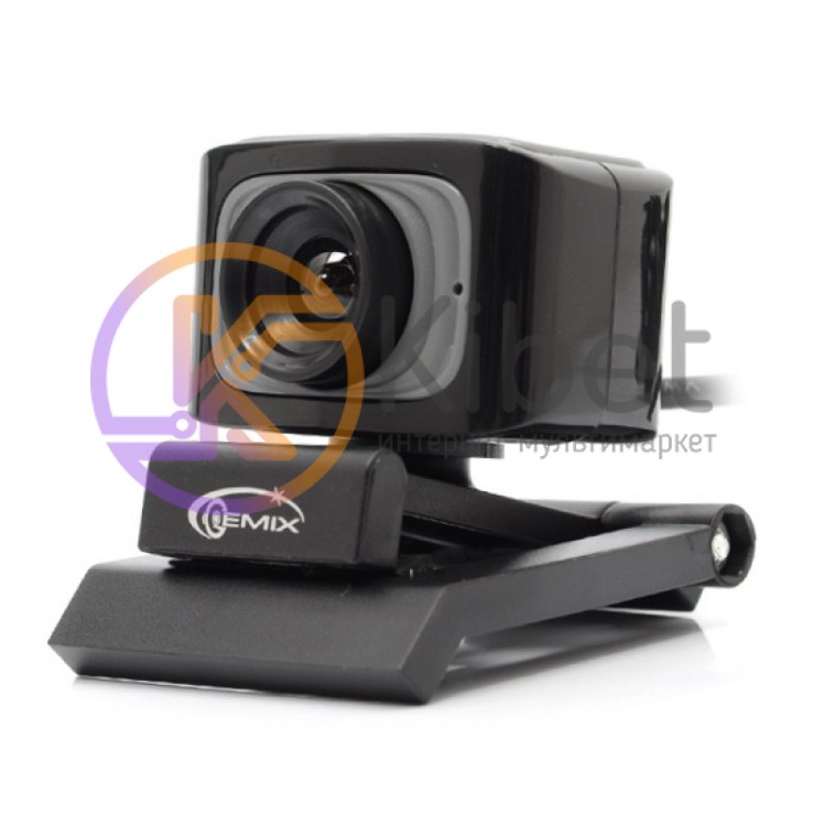 Web камера Gemix F5 Black Gray, 1.3 Mpx, 640x480, USB 2.0, встроенный микрофон