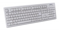 Клавиатура A4tech KM-720 White, Rus+Ukr, ergonomic PS 2