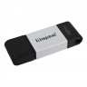 USB 3.2 Type-C Флеш накопитель 32Gb Kingston DataTraveler 80, Black Gray (DT80 3