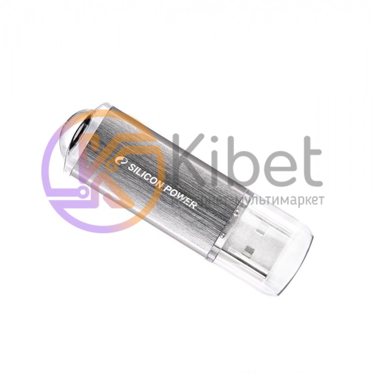 USB Флеш накопитель 8Gb Silicon Power Ultima II Silver 15 8Mbps SP008GBUF2M0