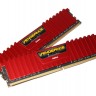 Модуль памяти 8Gb x 2 (16Gb Kit) DDR4, 3200 MHz, Corsair Vengeance LPX, Red, 16-