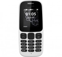 Мобильный телефон Nokia 105 White DUOS, 2 MicroSim, 1.8' (128х128) TFT, no Cam,