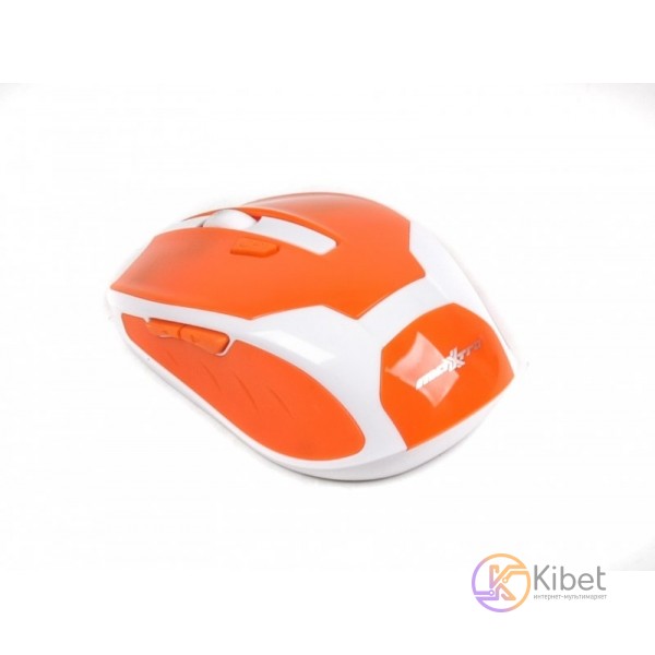 Мышь Maxxter Mr-317-O White Orange, Optical, Wireless, 1600 dpi