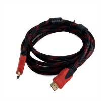 Кабель HDMI - HDMI 3 м Extradigital Black Red, V2.0, позолоченные коннекторы, фе