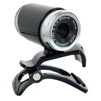Web камера Hi-Rali HI-CA006 Black, 0.3 Mpx, 640x480, USB 2.0, встроенный микрофо