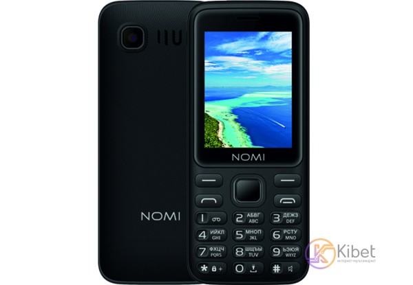 Мобильный телефон Nomi i2401+ Black, 2 Sim, 2.4' (240x320) TN, microSD (max 32Gb