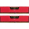 Модуль памяти 4Gb x 2 (8Gb Kit) DDR4, 2400 MHz, Corsair Vengeance LPX Red, 15-15