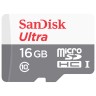 Карта памяти microSDHC, 16Gb, Class10 UHS-I, SanDisk R80MB Ultra, без адаптера