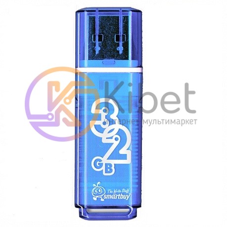 USB Флеш накопитель 32Gb Smartbuy Glossy series Blue SB32GBGS-B