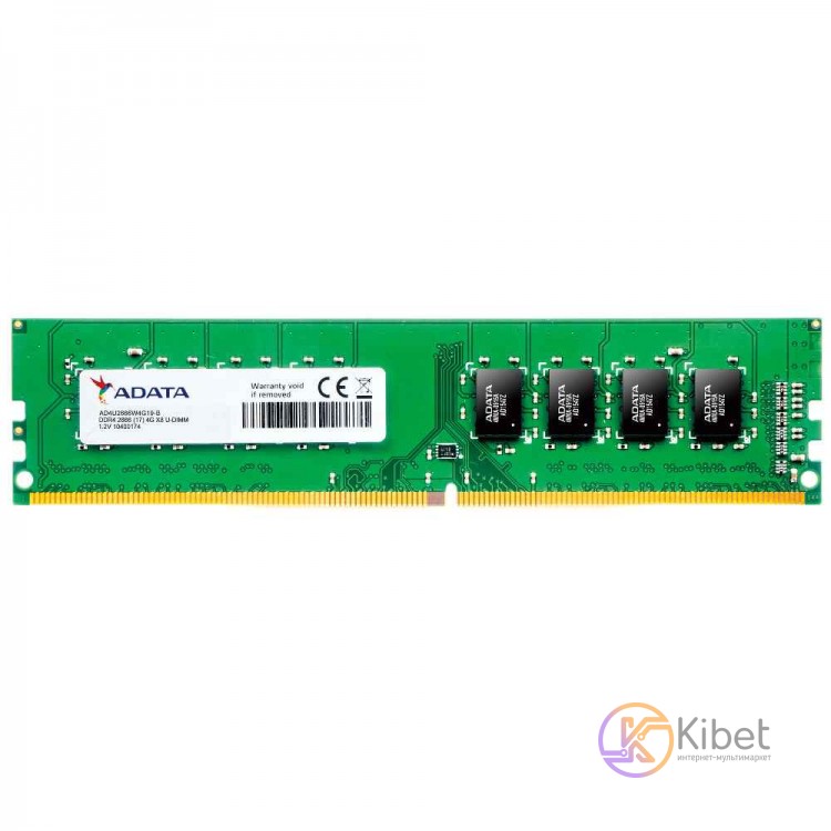 Модуль памяти 8Gb DDR4, 2666 MHz, A-Data Premier, 19-19-19-43, 1.2V (AD4U266638G