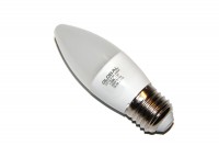 Лампа светодиодная E27, 5W, 3000K, C37, Global, 400 lm, 220V (1-GBL-131)
