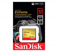 Карта памяти CompactFlash, 32Gb, SanDisk Extreme (SDCFXSB-032G-G46)