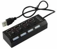 Концентратор USB 2.0 Siyoteam SY-H004 USB 2.0 4 USB ports с индивидуальными выкл