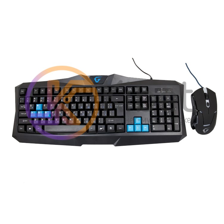 Комплект Gemix WC-200 Black, Optical, USB, игровой, клавиатура+мышь
