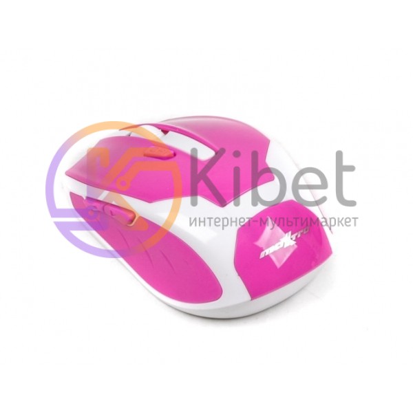Мышь Maxxter Mr-317-R беспроводная, USB, White-Pink