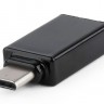 Переходник Cablexpert Type-C to USB 3.0 черный (A-USB3-CMAF-01)