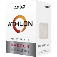Процессор AMD (AM4) Athlon 3000G, Box, 2x3,5 GHz, Radeon Vega 3 (1000 MHz), L3 4