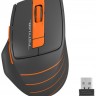 Мышь A4Tech Fstyler FG30S, Gray Orange, USB, беспроводная, оптическая, бесшумная