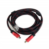 Кабель HDMI - HDMI, 5 м, Black Red, V2.0, Extradigital, позолоченные коннекторы,