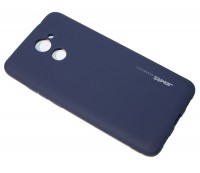 Накладка силиконовая для смартфона Huawei Y7 (2017), SMTT matte Dark Blue