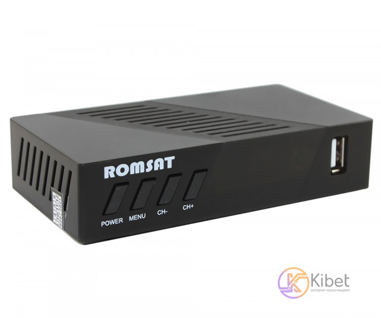 TV-тюнер внешний автономный Romsat T8008HD Black, DVB-T2, PVR, HDMI, USB