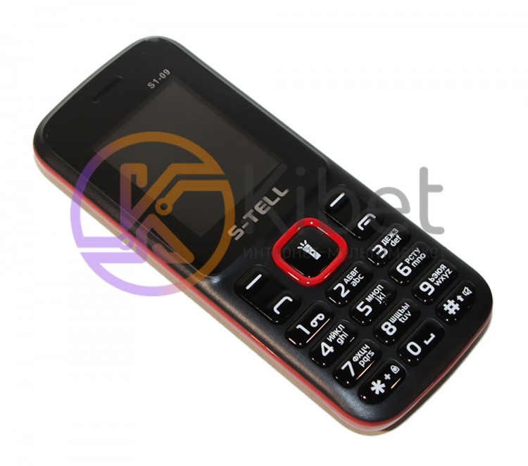 Мобильный телефон S-Tell S1-09 Red, 2 Sim, 1.8' TFT (160x128), BT, FM, Cam 0.3Mp
