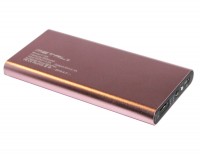 Универсальная мобильная батарея 8000 mAh, PZX, Pink, 1xUSB, 2.1A, кабель USB -