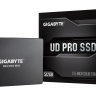 Твердотельный накопитель 512Gb, Gigabyte UD PRO, SATA3, 2.5', 3D TLC, 550 530 MB