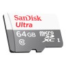 Карта памяти microSDXC, 64Gb, Class10 UHS-I, SanDisk R80MB s Ultra, без адаптера