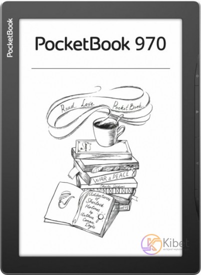 Электронная книга 9.7' PocketBook 970, Mist Grey, WiFi, 825x1200 (E Ink Carta),