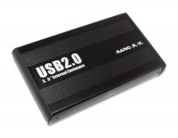 Карман внешний 3.5' Maiwo K3502, Black, USB 2.0, 1xSATA HDD, питание по БП, алюм
