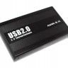 Карман внешний 3.5' Maiwo K3502, Black, USB 2.0, 1xSATA HDD, питание по БП, алюм
