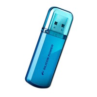 USB Флеш накопитель 8Gb Silicon Power Helios 101 Blue 20 10Mbps SP008GBUF210