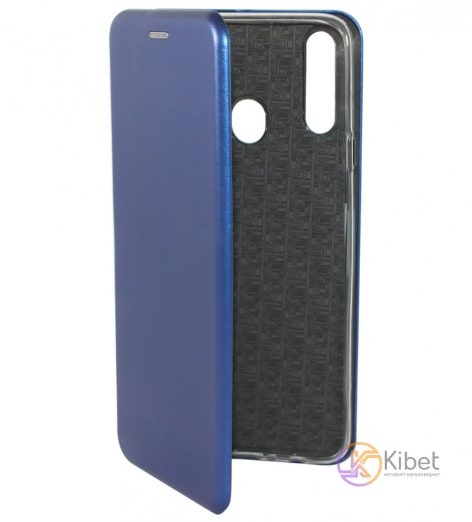 Чехол-книжка для смартфона Samsung A20s, Premium Leather Case Blue