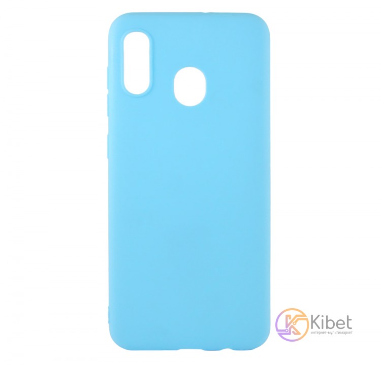 Накладка силиконовая для смартфона Samsung A30 (A305), Soft case matte, Blue
