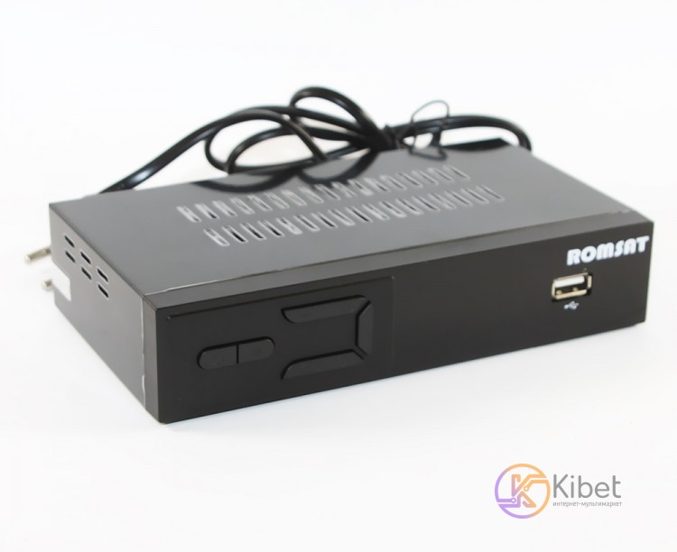 TV-тюнер внешний автономный Romsat T8030HD++ Black, DVB-T2, PVR, HDMI, USB