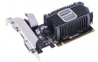 Видеокарта GeForce GT730, Inno3D, 1Gb GDDR3, 64-bit, VGA DVI HDMI, 902 1600 MHz,