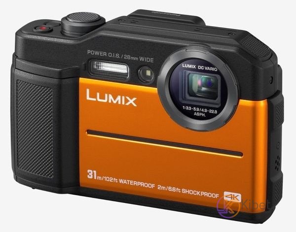 Фотоаппарат Panasonic Lumix DC-FT7 Orange (DC-FT7EE-D), 20.4 Mpx, LCD 3', зум оп