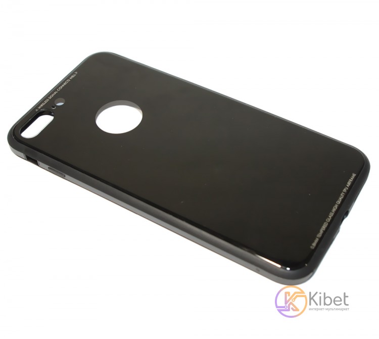 Чехол для iPhone 8 Plus, Sulada Tempered Glass, Black