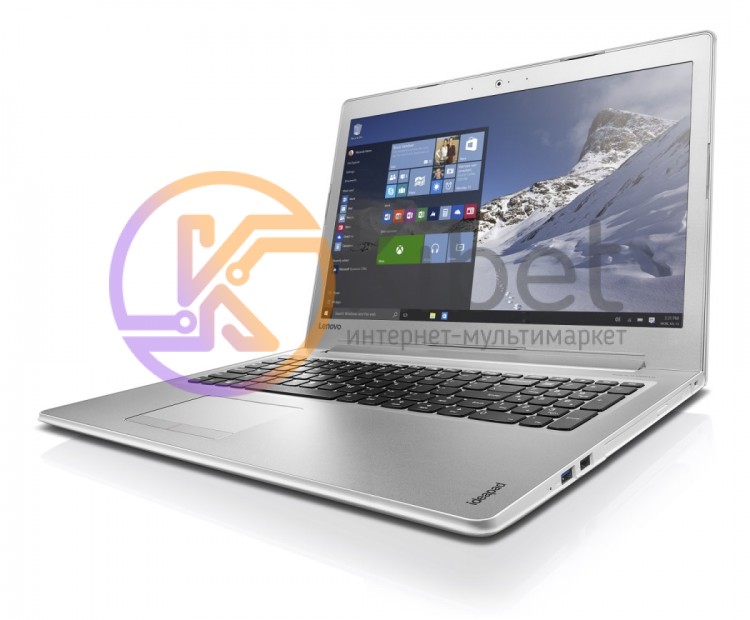 Ноутбук 15' Lenovo IdeaPad 510-15ISK White (80SR00A4RA), 15.6' матовый LED FullH
